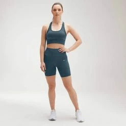 MP Clothing MP Women's Shape Seamless Ultra Cross Strap Sports Bra - Blue 6 MP Clothing MP Women's Shape Seamless Ultra Cross Strap Sports Bra - Blue -Cheap Clogau Store 067c63d5084544adb93408610c3fbc63