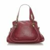 Chloe Pre-owned Vintage Chloe Paraty Leather Satchel Red