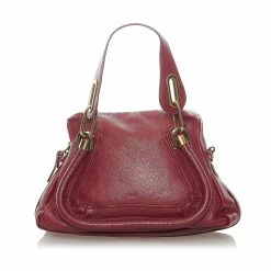 Chloe Pre-owned Vintage Chloe Paraty Leather Satchel Red