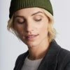Loop Cashmere Cashmere Beanie in Khaki Green