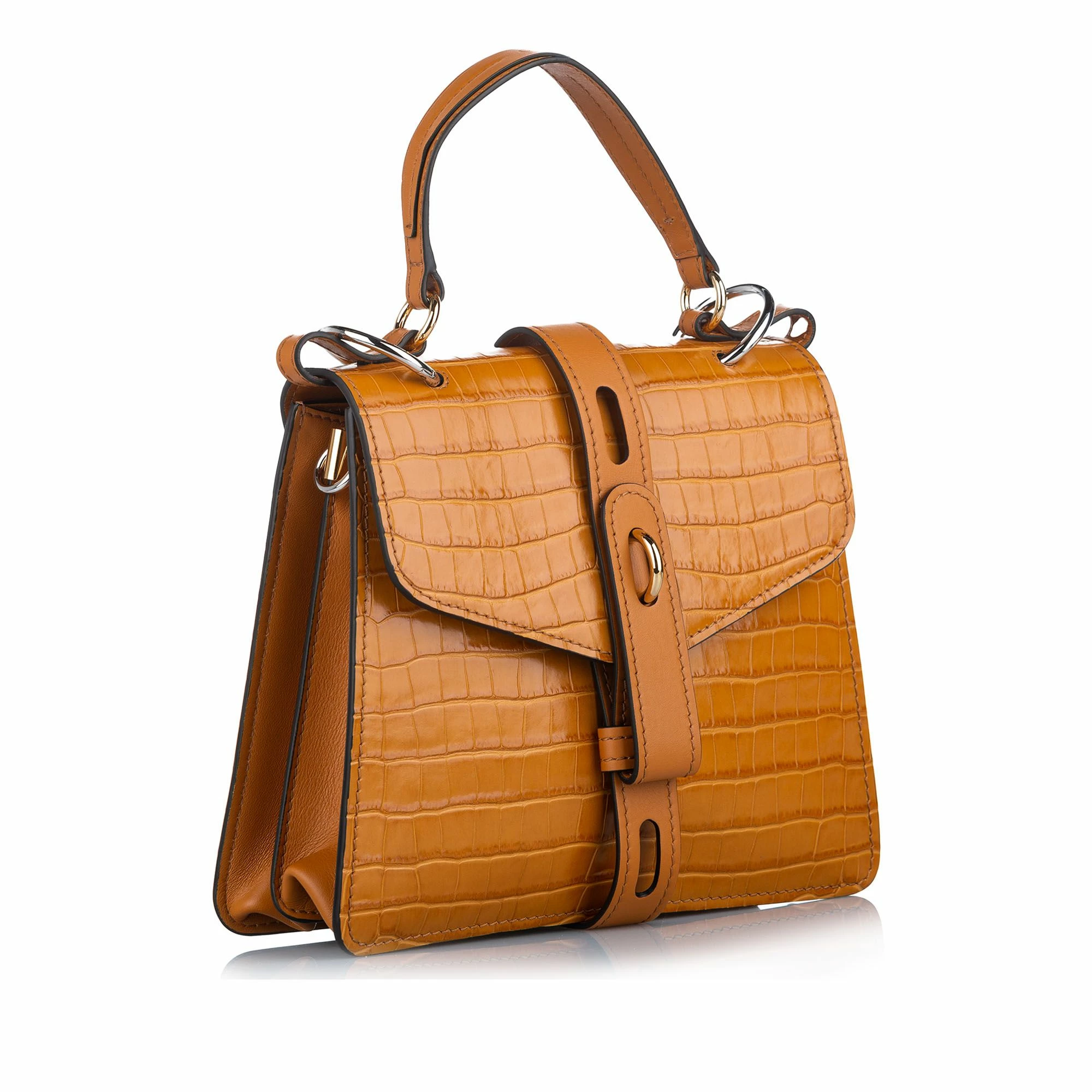 Chloe Pre-owned Vintage Chloe Aby Leather Satchel Brown 2 Chloe Pre-owned Vintage Chloe Aby Leather Satchel Brown - Image 2