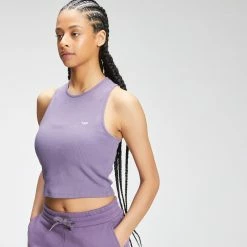 MP Clothing MP Women's Rest Day Cropped Rib Vest - Purple 7 MP Clothing MP Women's Rest Day Cropped Rib Vest - Purple -Cheap Clogau Store 20fb81a90279497e8def8219f409cc2d