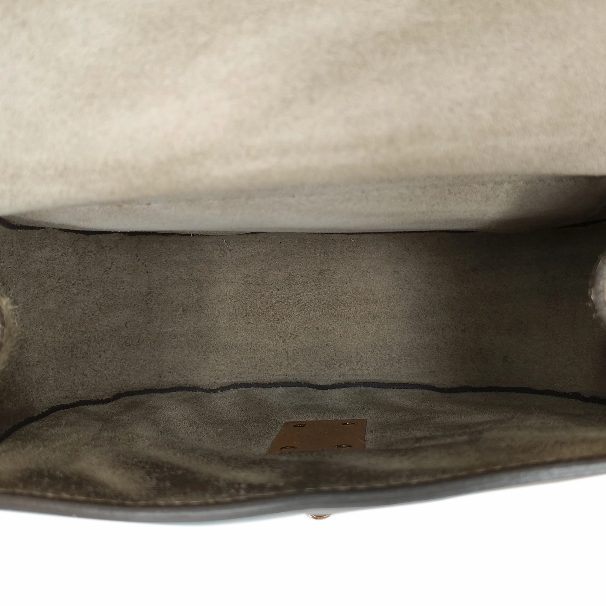 Chloe Pre-owned Vintage Chloe Drew Bijou Studded Leather Crossbody Bag Gray - Grey 4 Chloe Pre-owned Vintage Chloe Drew Bijou Studded Leather Crossbody Bag Gray - Grey - Image 4