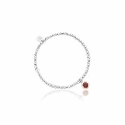 Clogau January Birthstone Affinity Bead Bracelet - Silver & Gold