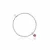 Clogau February Birthstone Affinity Bead Bracelet - Silver & Gold
