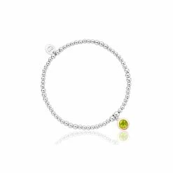 Clogau August Birthstone Affinity Bead Bracelet - Silver & Gold