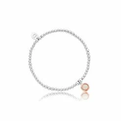 Clogau October Birthstone Affinity Bead Bracelet - Silver & Gold