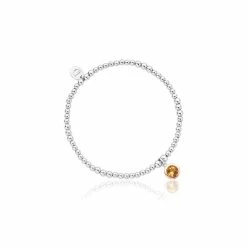 Clogau November Birthstone Affinity Bead Bracelet - Silver & Gold