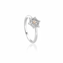 Clogau Lady Snowdon White Topaz Ring - Silver & Gold