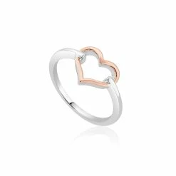 Clogau Close to my Heart Open Ring - Silver & Gold