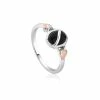 Clogau Tree of Life Onyx Ring - Silver & Gold