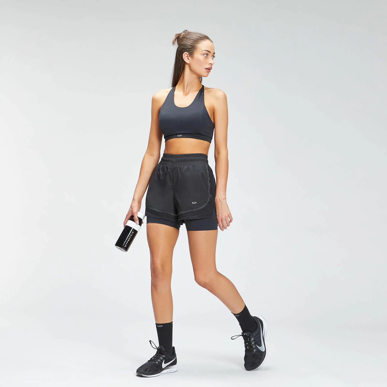 MP Clothing MP Women's Velocity Reflective Sports Bra - Black 2 MP Clothing MP Women's Velocity Reflective Sports Bra - Black - Image 2