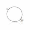 Clogau Tree of Life Bow Affinity Bead Bracelet 16.5-17.5cm - Silver