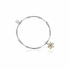 Clogau Daffodil Affinity Bead Bracelet 16.5-17.5cm - Silver