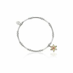 Clogau Daffodil Affinity Bead Bracelet 16.5-17.5cm - Silver