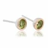 Clogau Peridot August Birthstone Earrings - White
