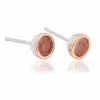 Clogau Carnelian July Birthstone Earrings - White