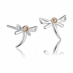 Clogau Damselfly Stud Earrings - Silver