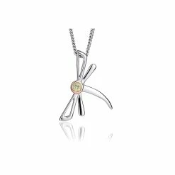 Clogau Damselfly Pendant - Silver