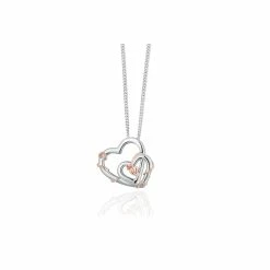 Clogau Silver & Rose gold Tree Of Life Vine Pendant