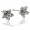Clogau Forget Me Not Stud Earrings - Silver