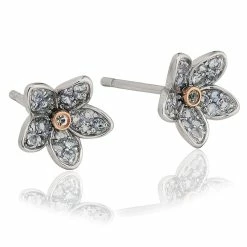 Clogau Forget Me Not Stud Earrings - Silver