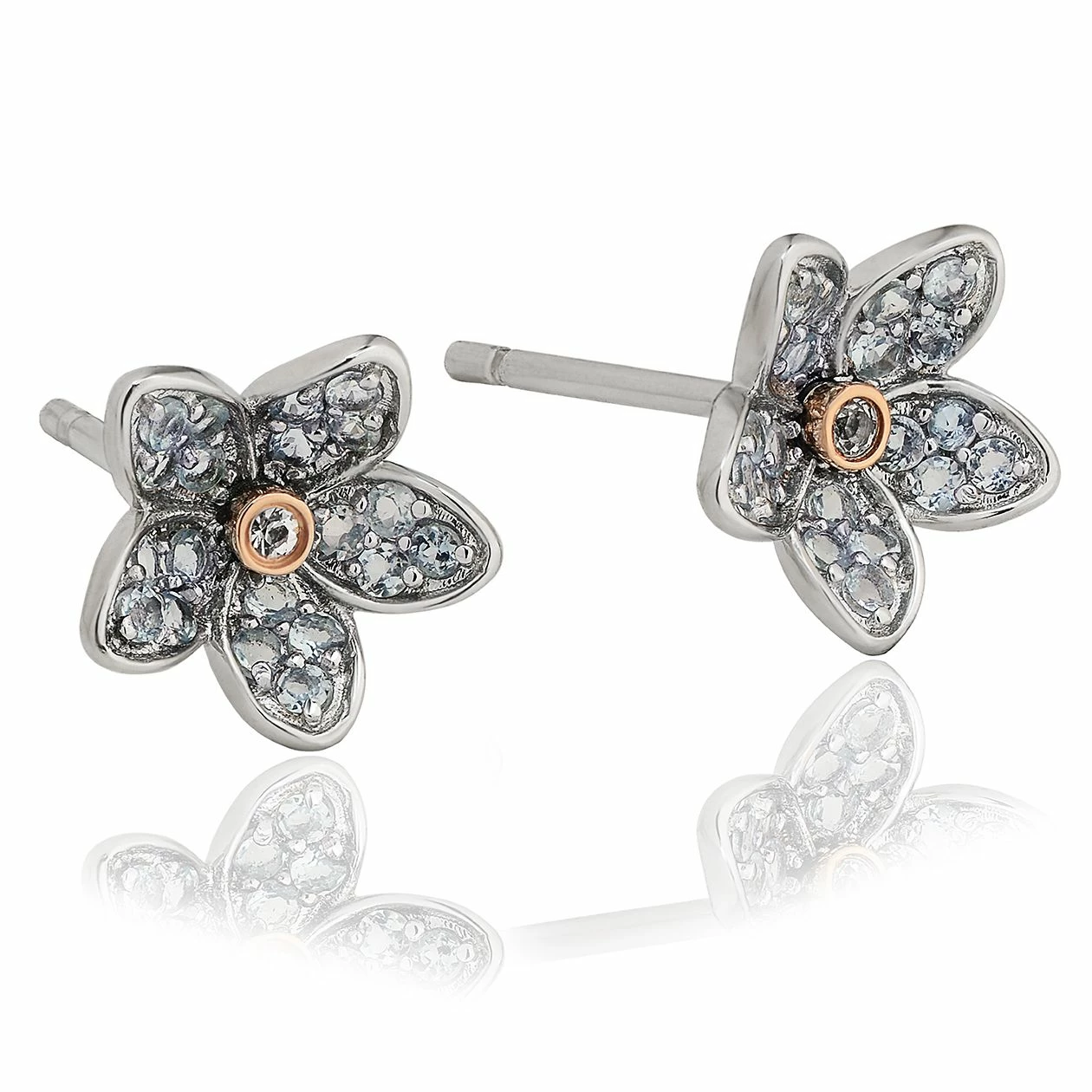 Clogau Forget Me Not Stud Earrings - Silver 1 Clogau Forget Me Not Stud Earrings - Silver