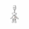 Clogau Teddy Bear Milestones Bead Charm - Silver