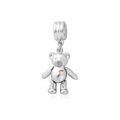 Clogau Teddy Bear Milestones Bead Charm - Silver