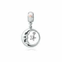 Clogau Man in the Moon Milestones Bead Charm - Silver