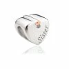 Clogau Sister Heart Charm - Silver