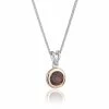 Clogau Garnet January Birthstone Pendant - White
