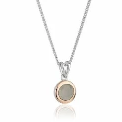 Clogau Moonstone June Birthstone Pendant - White