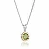 Clogau Peridot August Birthstone Pendant - White