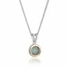 Clogau Agate September Birthstone Pendant - White