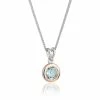 Clogau Topaz December Birthstone Pendant - White