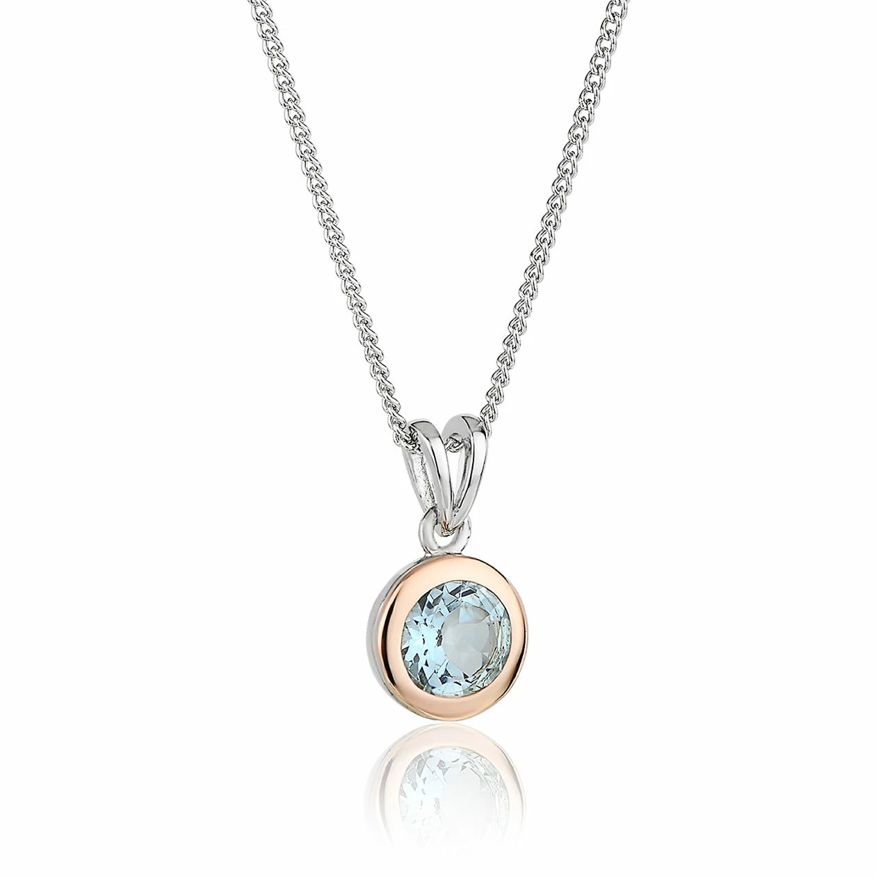 Clogau Topaz December Birthstone Pendant - White 1 Clogau Topaz December Birthstone Pendant - White