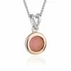 Clogau Carnelian July Birthstone Pendant - White
