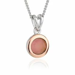 Clogau Carnelian July Birthstone Pendant - White