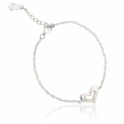 Clogau Always in my Heart Bracelet - Silver