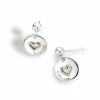 Clogau Take My Heart Earrings - Silver