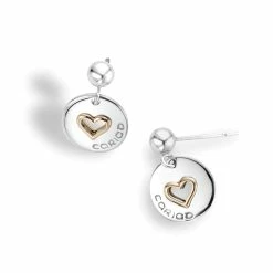 Clogau Take My Heart Earrings - Silver