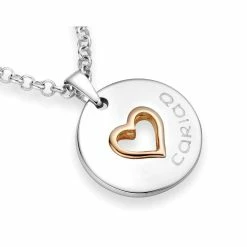 Clogau Take My Heart Pendant (Cariad) - White