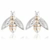 Clogau Honey Bee Stud Earrings - Silver