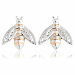 Clogau Honey Bee Stud Earrings - Silver