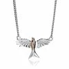Clogau Red Kite Necklace - Silver & Gold