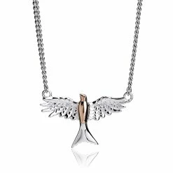 Clogau Red Kite Necklace - Silver & Gold