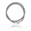 Clogau Tree of Life Grey Leather Bracelet - Silver