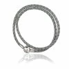 Clogau Tree of Life Grey Leather Bracelet - Silver