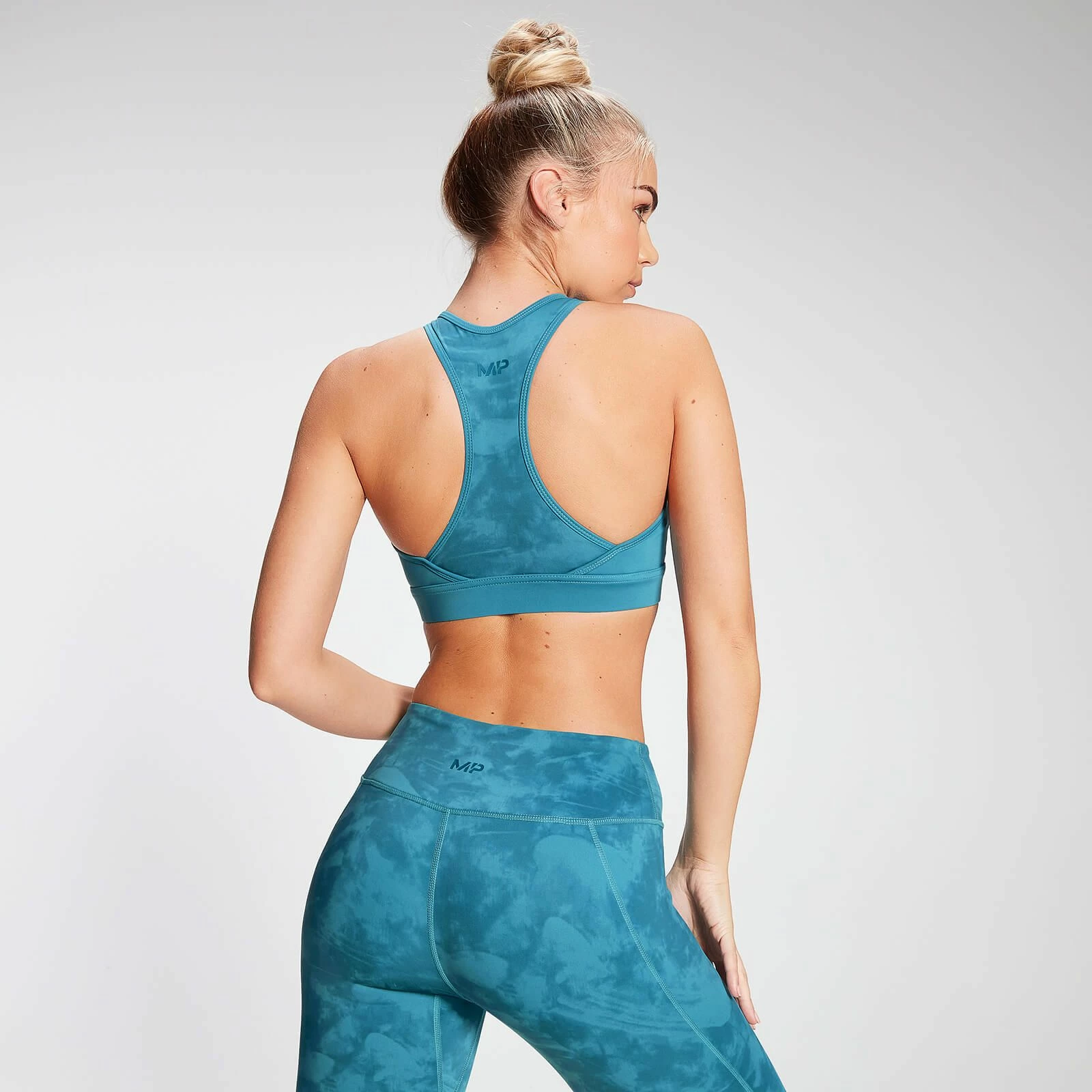 MP Clothing MP Women's Training Racer Back Sports Bra - Blue 2 MP Clothing MP Women's Training Racer Back Sports Bra - Blue - Image 2